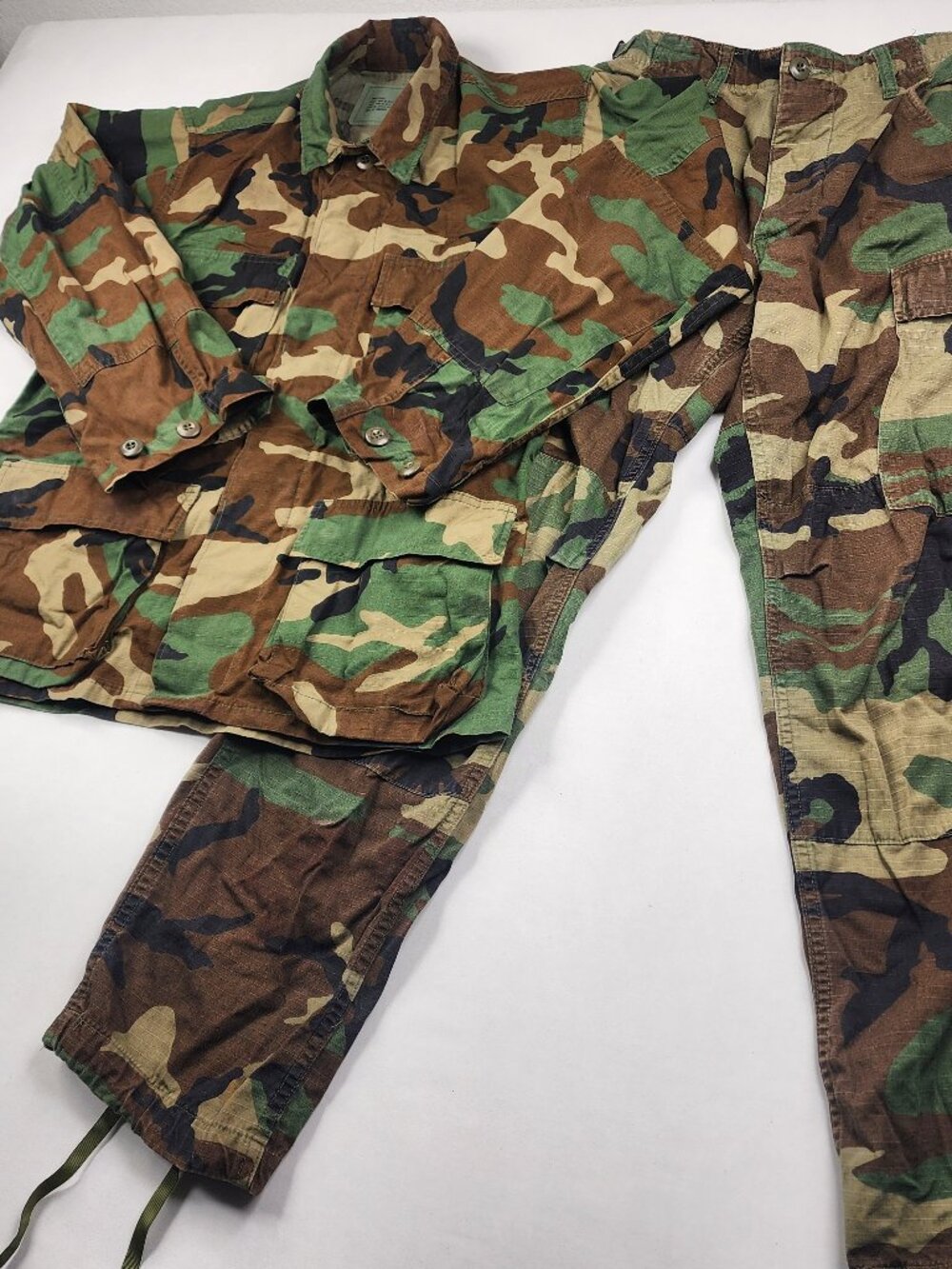 Military Uniform Men's X Small Short 27x26 Woodland Camo Combat Suit Jacket Pant